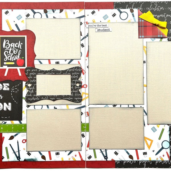 Make It Happen 2 Page Scrapbook Page Kit