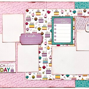 Start Each Day Girl 2 Page Scrapbook Page Kit