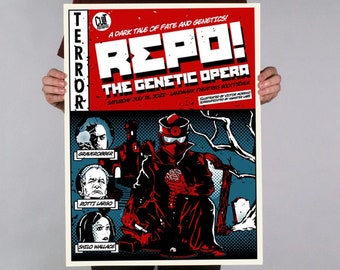 REPO! The Genetic Opera 18 x 24 Screenprinted Horror Movie Silkscreen Poster