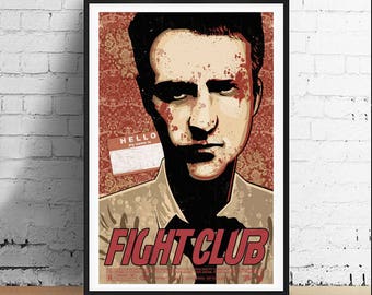 Fight Club 11 x 17 Narrator Art Print