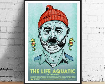 The Life Aquatic with Steve Zissou 11 x 17 Bill Murray Art Print