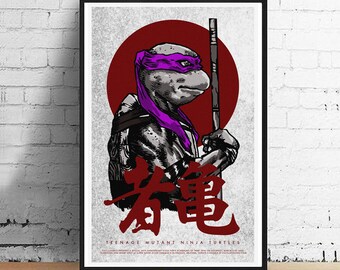 Donatello Ninja Turtle 11 x 17 Art Print - Teenage Mutant Ninja Turtles Alternative Movie Poster