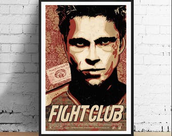 Fight Club - Chuck Palahniuk 11 x 17 Tyler Durden Movie Art Print Alternative Film Poster