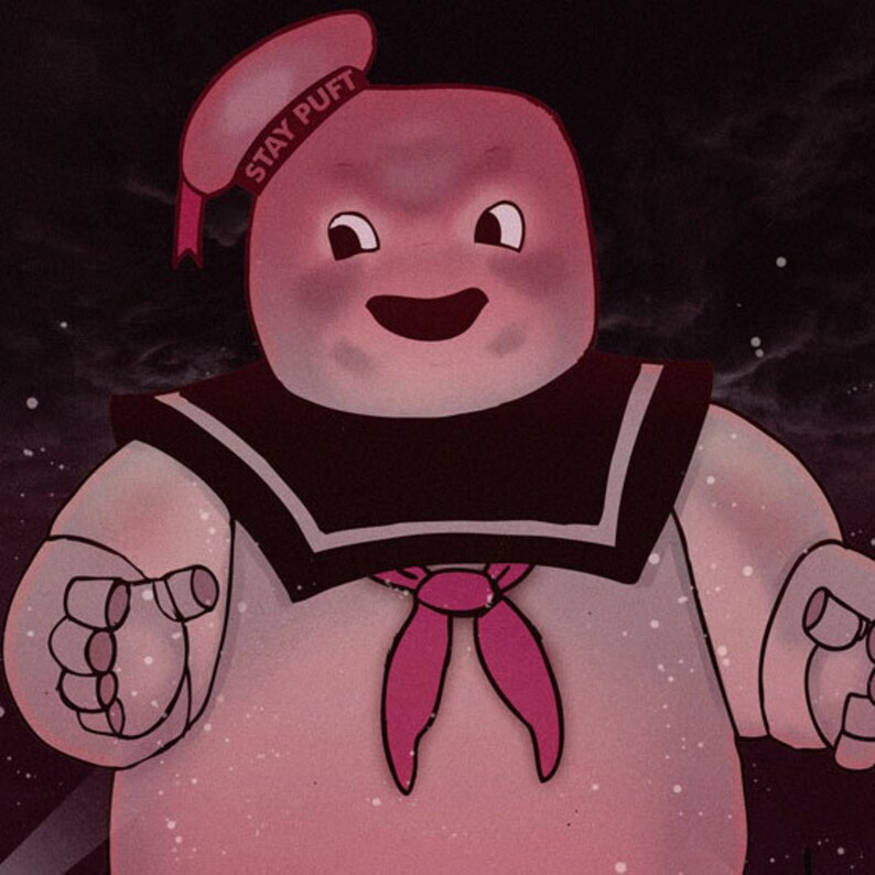 Ghostbusters 11 x 17 Stay Puft Marshmallow Man 11 x 17 Art Print image 3