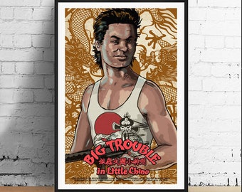 Jack Burton Big Trouble in Little China 11 x 17 Art Print Alternative Movie Poster