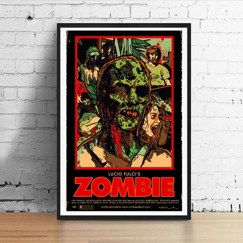 Lucio Fulci Zombie 11 x 17 Art Print Variant image 1