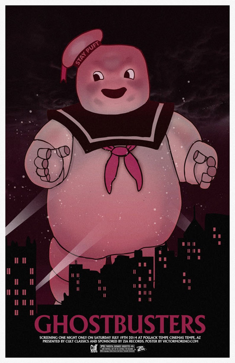 Ghostbusters 11 x 17 Stay Puft Marshmallow Man 11 x 17 Art Print image 2