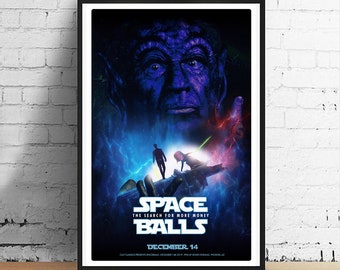 Mel Brooks Spaceballs 11 x 17 Science Fiction Movie Poster Film Art Print - Alternative Movie Poster