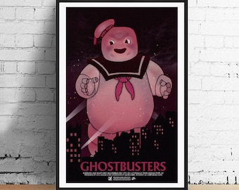 Ghostbusters 11 x 17 Stay Puft Marshmallow Man 11 x 17 Art Print