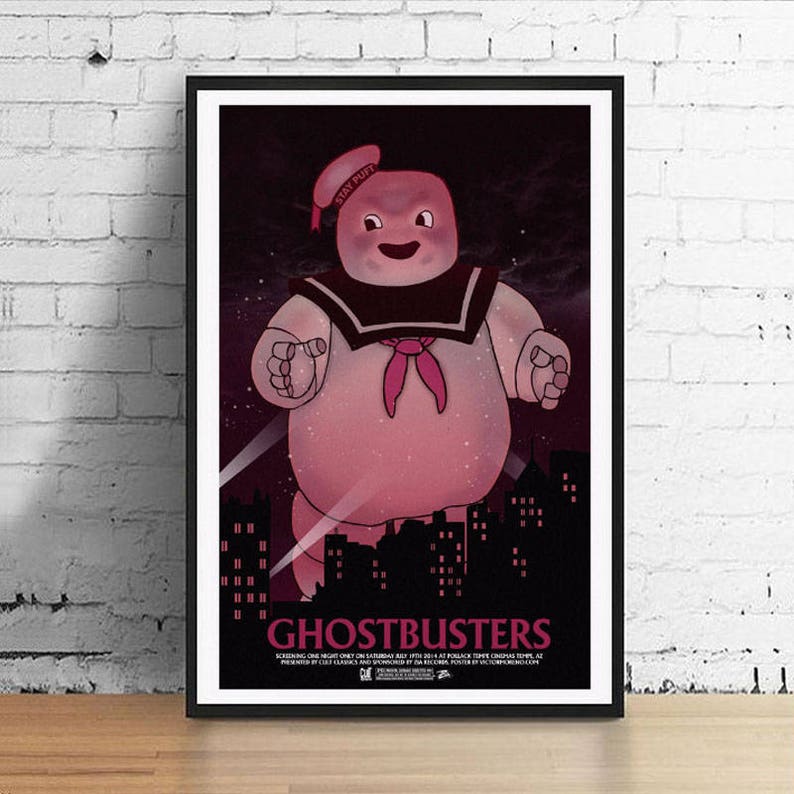 Ghostbusters 11 x 17 Stay Puft Marshmallow Man 11 x 17 Art Print image 1