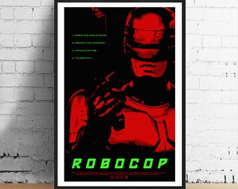 Paul Verhoeven RoboCop 11 x 17 Movie Poster Art Film Print - Alternative Movie Poster