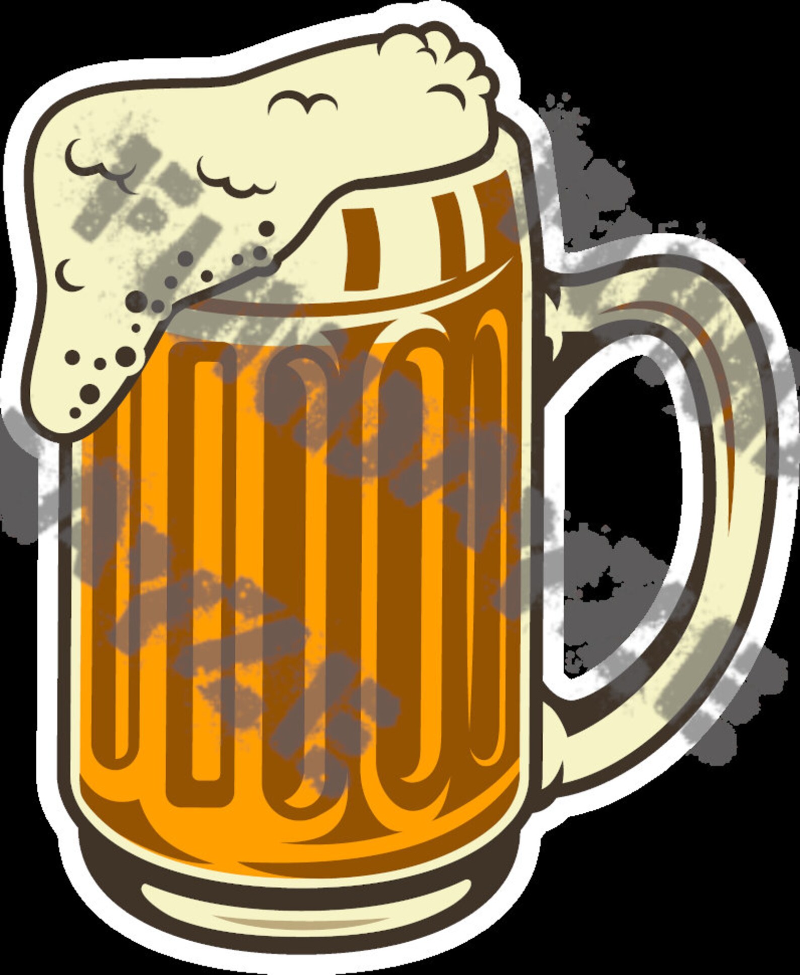 Beer Sticker Beer Mug Sticker Alcohol Sticker Beer Etsy
