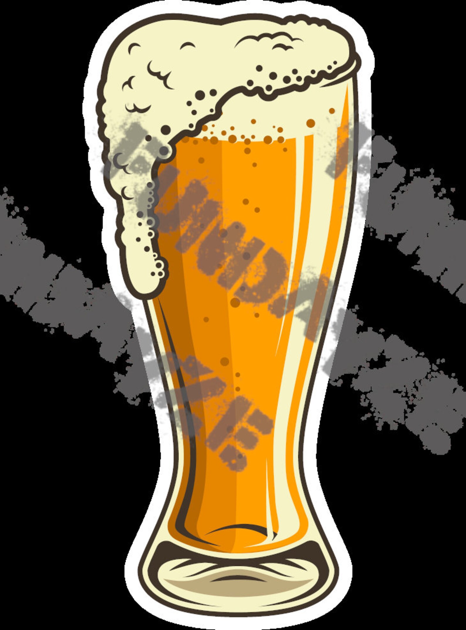 Beer Sticker Beer Mug Sticker Alcohol Sticker Beer Etsy
