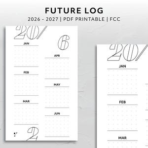 FCC, 2026 2027 Framtidslogg Kalender Årsöversikt Planerare Framtida datum Kommande evenemang Minimalistisk estetisk Utskrivbar Planerare Instick Funktionell