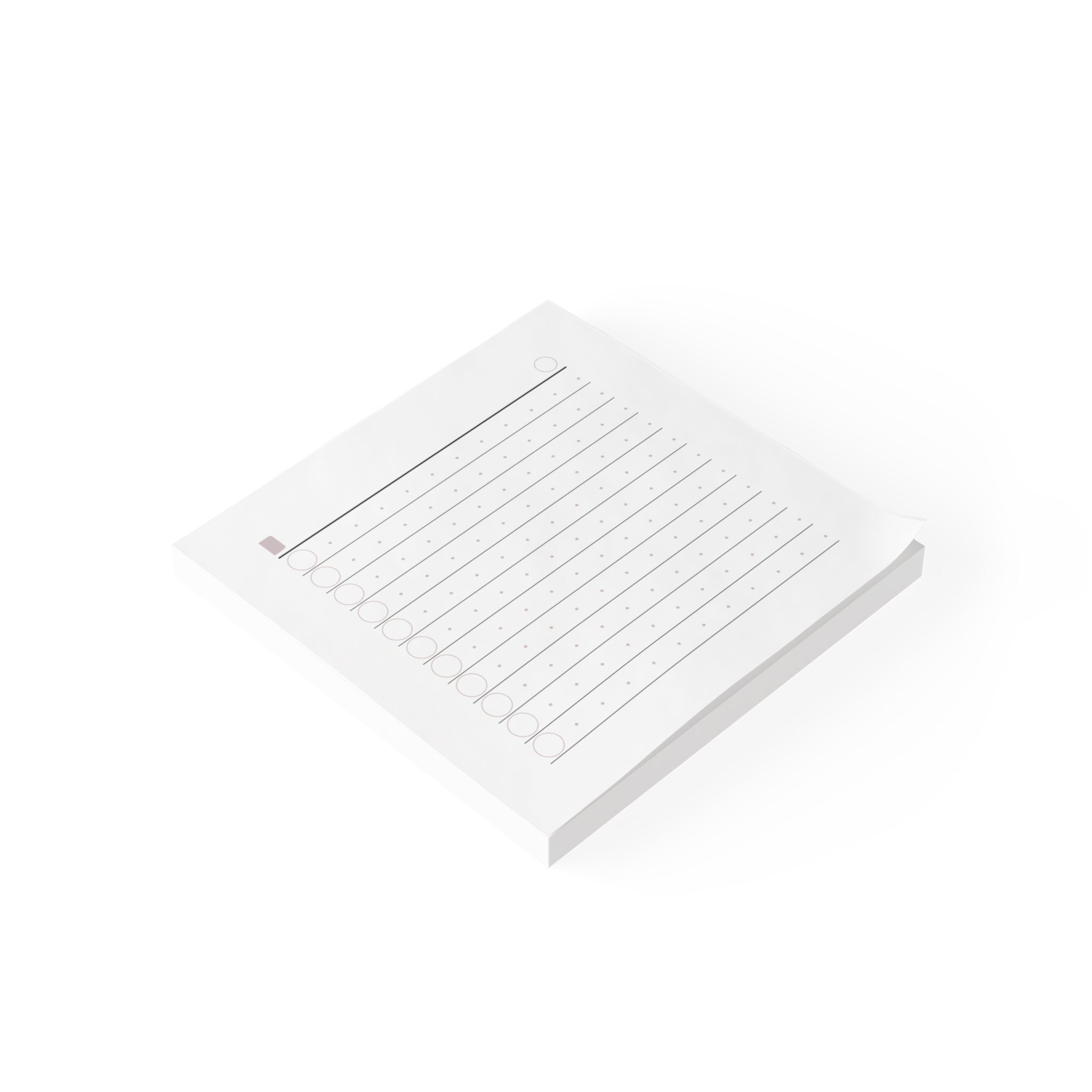 Printable Sticky Notes Utility Lined and Grid Minimal Aesthetic ...