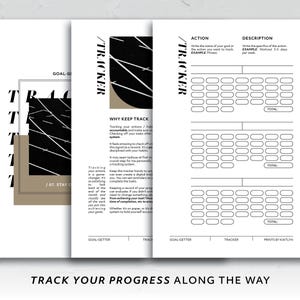 Mini HP, Goal-Getter Guided Workbook Toolkit motiverende doelen planning Habit Tracker Activiteitenbundel Afdrukbaar productiviteitssysteem afbeelding 6