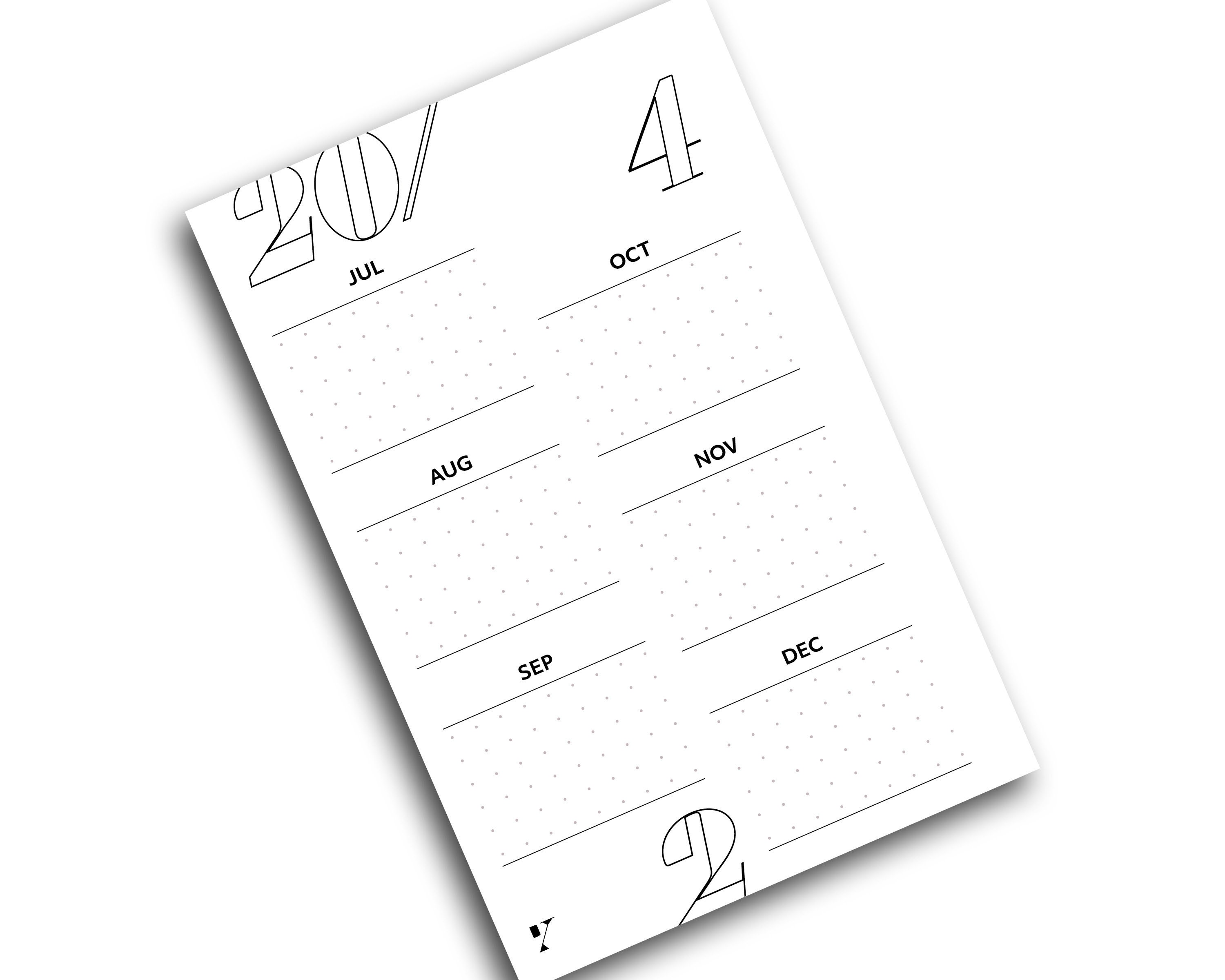 Mini HP, 2024 2025 Future Log Calendar Yearly Overview Planner Future