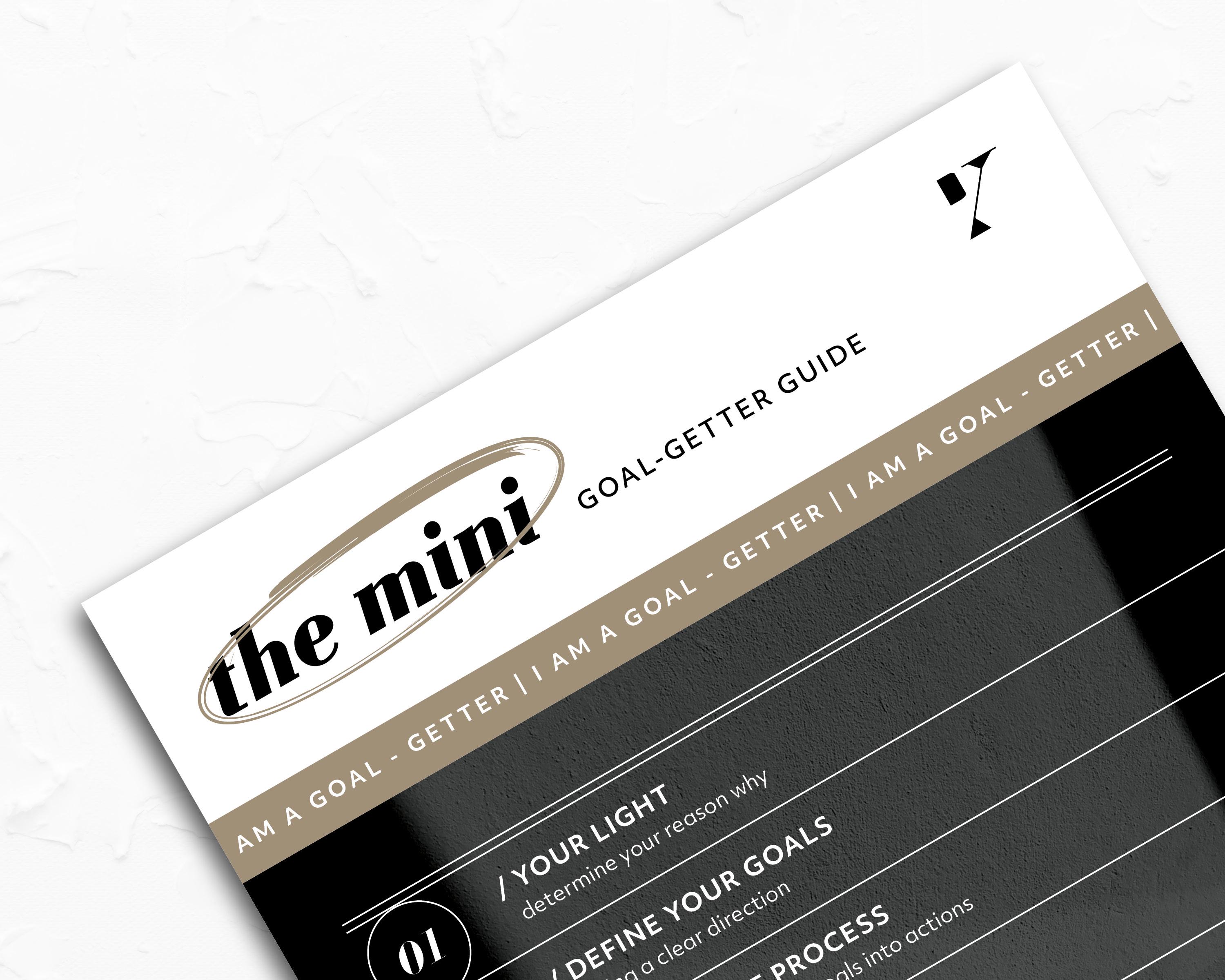 Mini Goal-getter Guide Goal Planning Reference Formula for Goal Setting ...