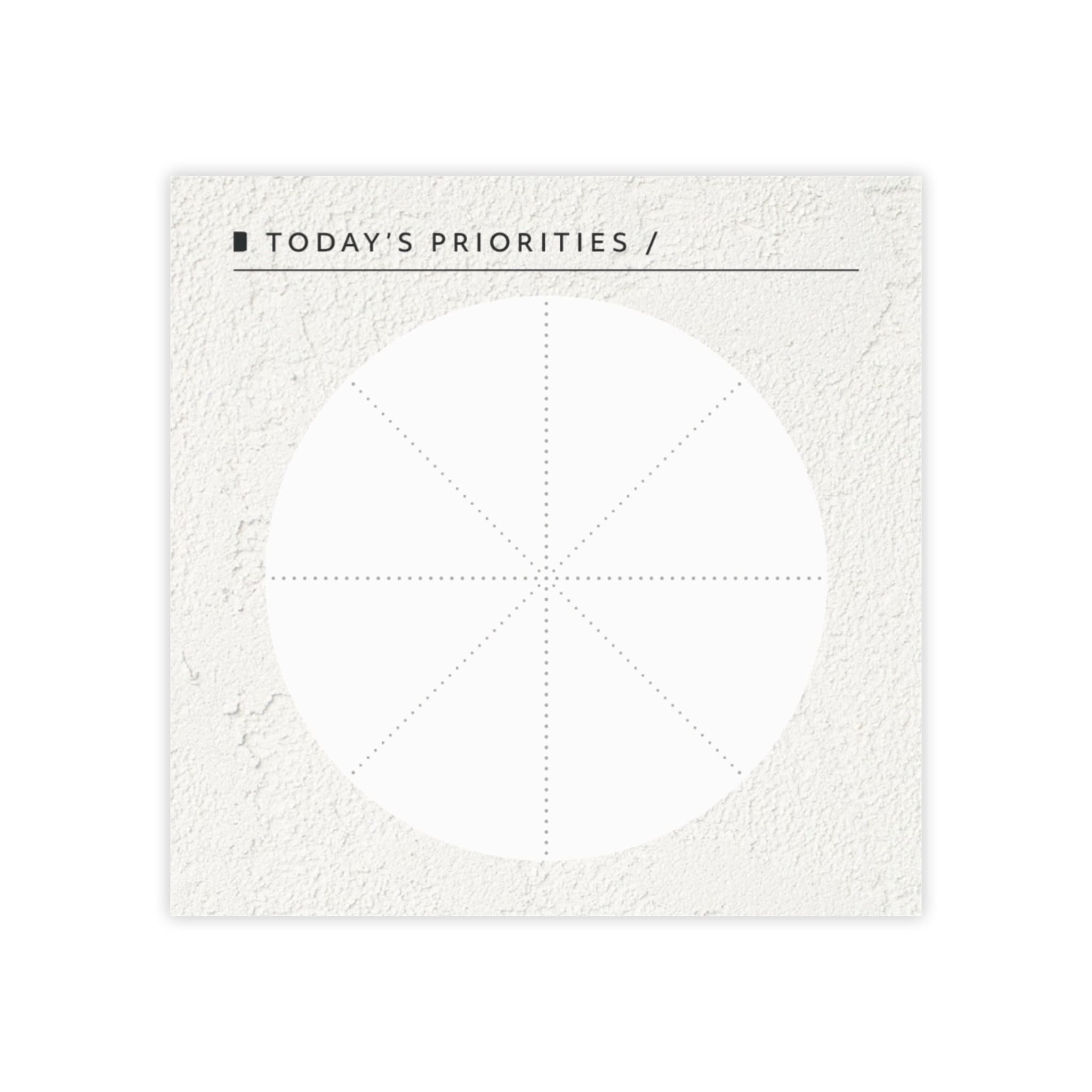 Hand Notes Layout Priorities Today's Priorities Printable Sticky Notes Minimal Aesthetic Functional ...