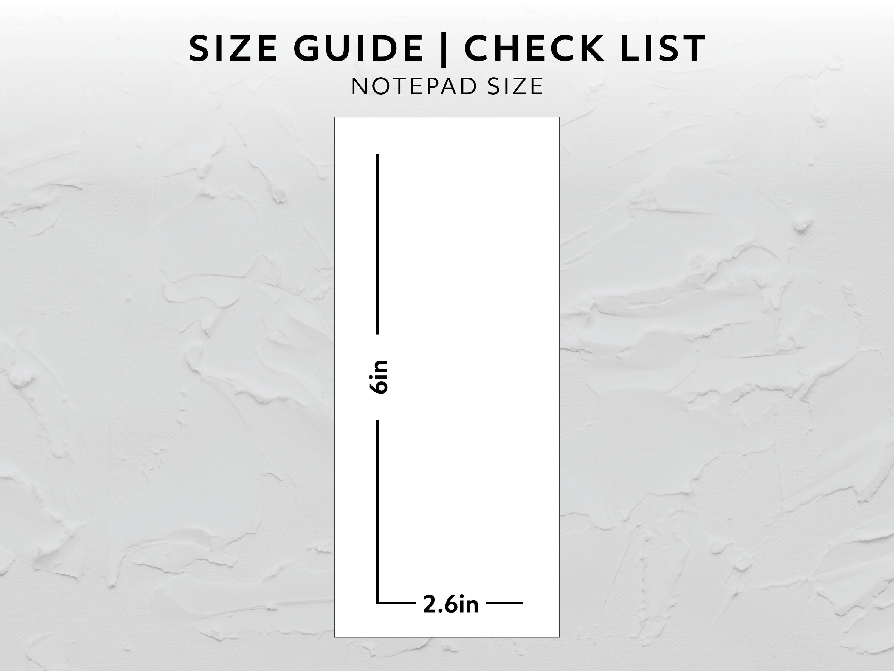 Check List Enjoy Notepad List Printable Note With Check Boxes Notepad ...