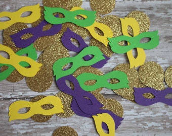 Mardi Gras Confetti, Mask Confetti, Mardi Gras Birthday, Mardi Gras Party, Masquerade Party Confetti, Mardi Gras Theme, Mardi Gras Mask