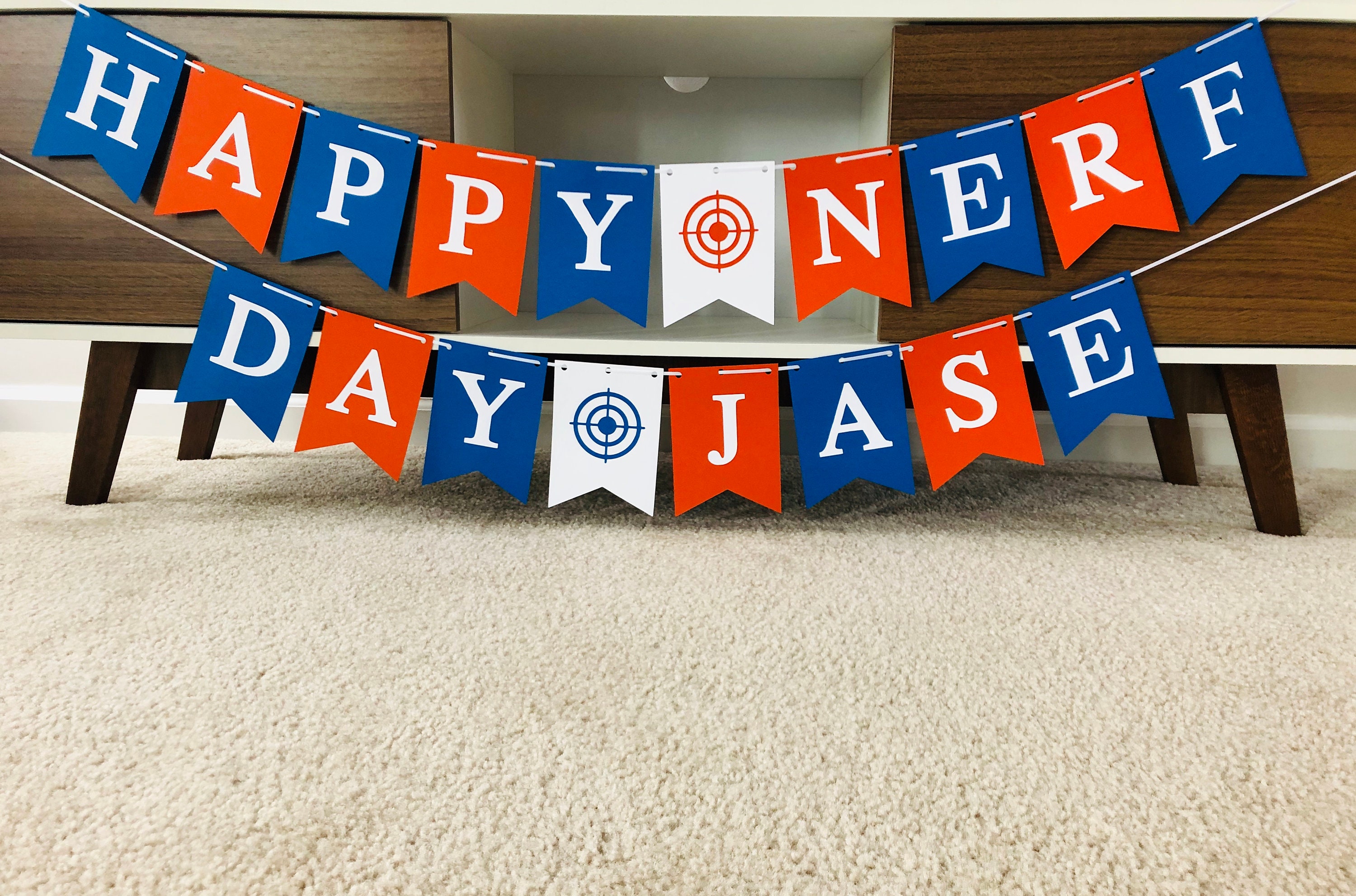 Nerf Birthday Banner Nerf Birthday Party Nerf Banner Nerf | Etsy