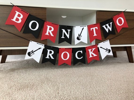 Fotohintergrund 'Born To Rock' – 150x100 Cm, Vinyl, Rock & Roll Motive Für Geburtstagsfotos