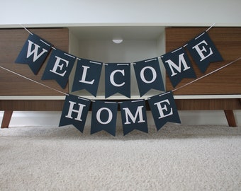 Welcome Home Banner,  Homecoming Party Banner, Welcome Banner, Baby Shower Banner, Homecoming, Deployment Homecoming Banner, Housewarming