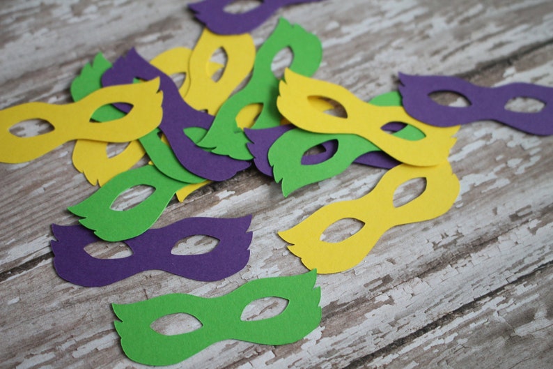 Mardi Gras Confetti Mardi Gras Party Mardi Gras Birthday Mardi Gras Theme Mardi Gras Mask Mask Confetti Masquerade Party Confetti