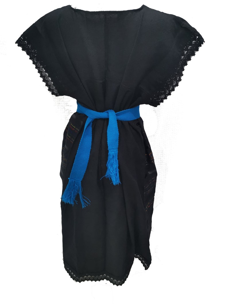 Mexico dress cotton embroider dress mexican oaxaca dress handmade peasant boho dress Frida dress summer party parade dress fits M-L R28