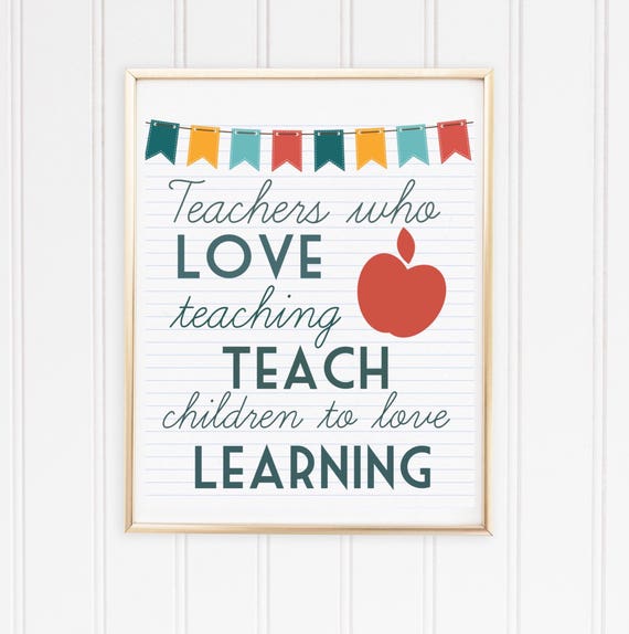 Teacher Gift Custom Teacher Print Quotes For Teachers | Etsy