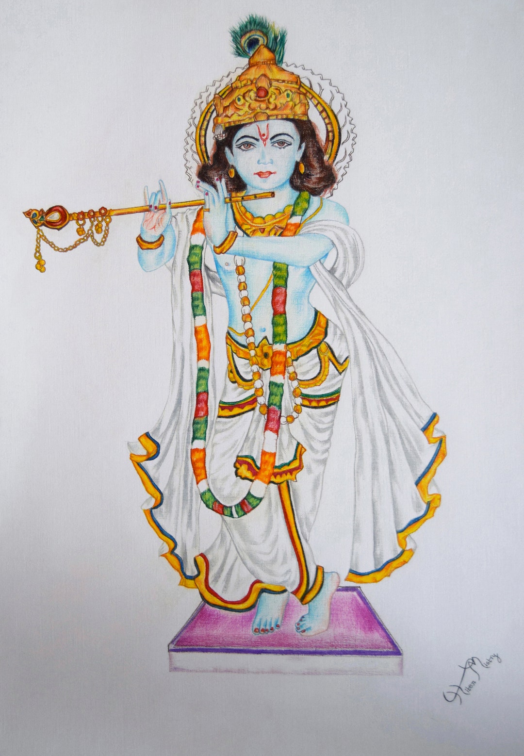 Radha Krishna Sketch - Drawing Skill-saigonsouth.com.vn