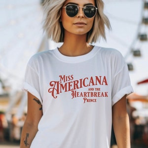 Koszulka Miss Americana, Koszulka Taylor, Koszulka Miss Americana, Koszulka patriotyczna, Koszulka 4 lipca, Koszulka Lover, Koszulka Eras, Koszulka damska 4 lipca zdjęcie 1