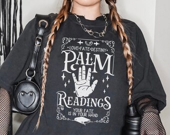 Palm Reader Shirt, Psychic Reading Shirt, Tarot Cards Crystal Ball Shirt, Witchy Halloween Fortune Telling Shirt, Crystal Ball Shirt,