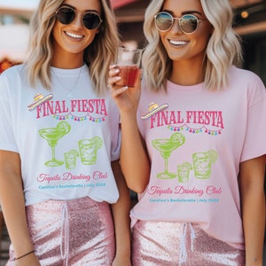 Final Fiesta bachelorette, Custom Location Final Fiesta favors, Bridemaids Gifts, Mexican Themed, Bridal Party Shirts, DTF Margs Matrimony
