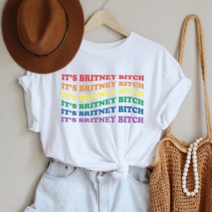 HBTQ Pride-tröja Det är Britney Bitch-tröja Pride Britney-tröja Britney Pride-tröja HBTQ Rainbow-tröja Det är Britney Bitch Britney T-shirt bild 5