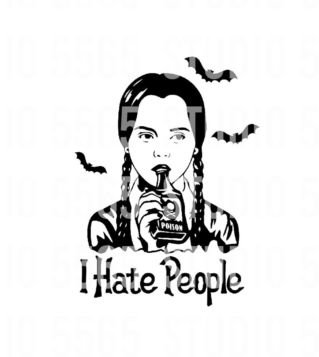 Wednesday Addams I Hate People Png I Hate People Png - Etsy