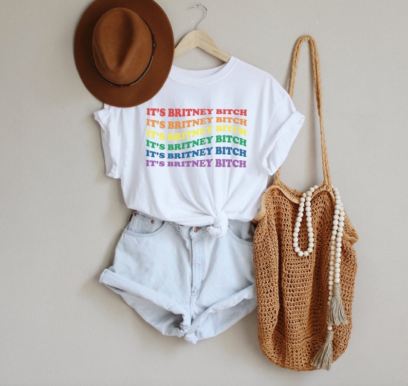 HBTQ Pride-tröja Det är Britney Bitch-tröja Pride Britney-tröja Britney Pride-tröja HBTQ Rainbow-tröja Det är Britney Bitch Britney T-shirt bild 5