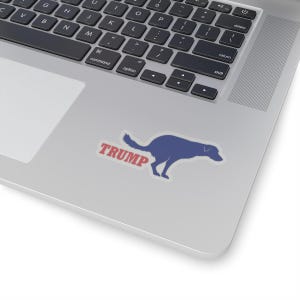Pegatina divertida de Trump, regalo divertido de Trump, pegatina de Fck Trump, pegatina de "No voté por él", regalo de broma de Trump, pegatina de Trump imagen 7