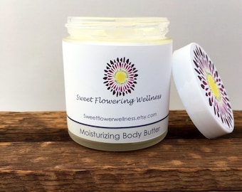 Whipped Body Butter | Soft Floral Scent | Rich moisture | All natural with organic ingredients and essential oils | Non-toxic | Gift Idea