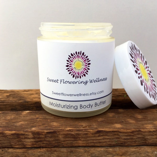 Lemongrass & Coconut Whipped Body Butter | Rich moisture | All natural with organic ingredients and essential oils | Non-toxic | Gift Idea