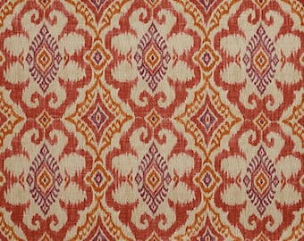 Decorator Fabric By The Yard - Covington Kantha Raspberry
