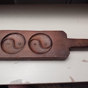 Japanese Rice Mold Handmade wood Vintage