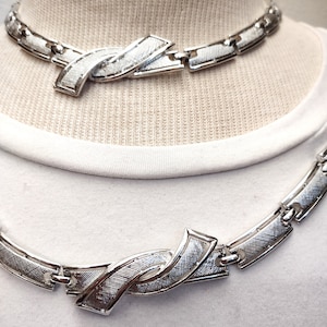 Coro choker ketting en armband set - zilverkleur