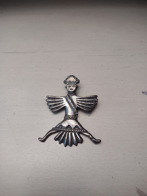 Zuni Knifewing Dancer Pin