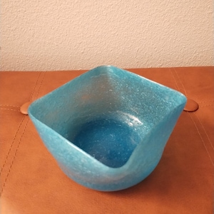 Hand Blown Italian Pulegoso Glass Bowl
