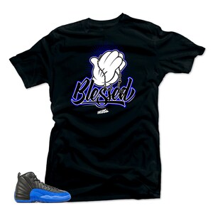 Match Jordan 12 Game Royal. Blessed  Black