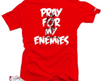 Shirt To Match Jordan 11 Cherry Varsity Red - Enemies Air Sneaker Tees