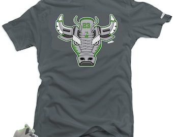 Jordan 5 Green Bean Match Tees -Bull 5 Sneaker Tees
