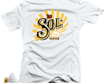 T-Shirt J1 13 Del Sol University - Giallo Oro/Rosso/Polline Da Uomo Cordunk
